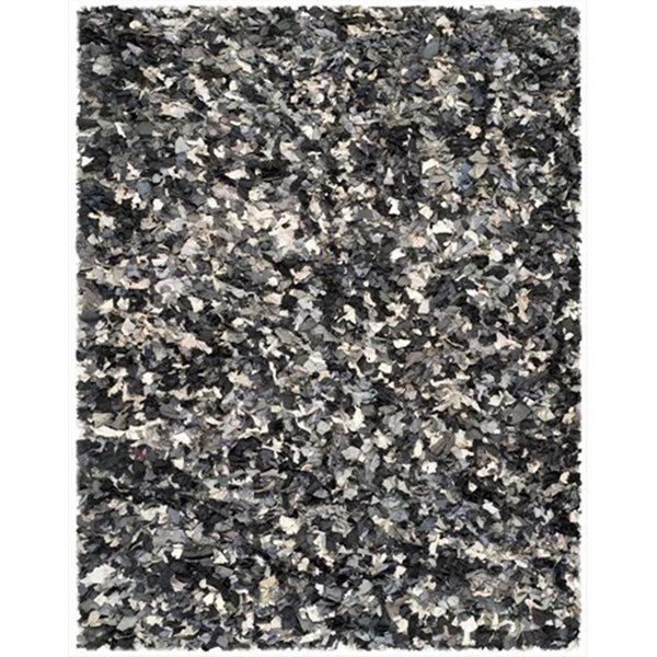 8 x 10 ft. Large Rectangle Grey and Multicolor Shag and Flokati Rug, Safavieh, Mfr#: SG951D-8